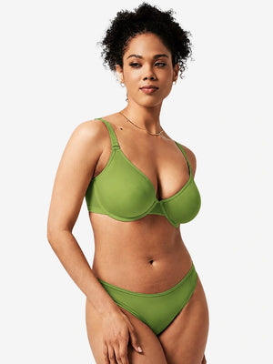 Seamless Mesh Unlined Underwire Minimizer Bra