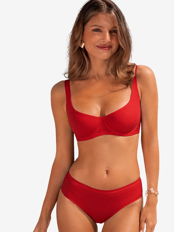 Unlined Balconette Underwire Bra