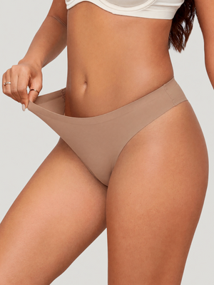 5-Pack Seamless Camel Toe Cover Thong