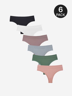 6-Pack All-Day Comfort Seamless Thong