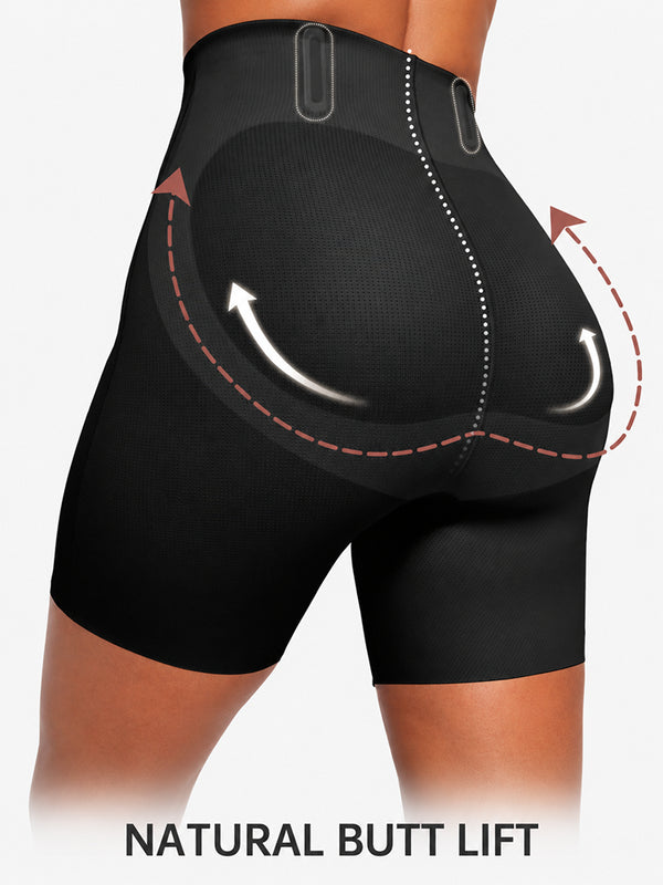 Women’s High-Waisted Shapewear Shorts – Seamless Tummy Control & Butt-Lifting Body Shaper