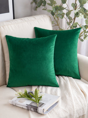 Modern Velvet Throw Pillow Covers – Solid Color Soft Sofa Cushion Cases