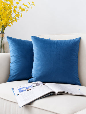 Modern Velvet Throw Pillow Covers – Solid Color Soft Sofa Cushion Cases