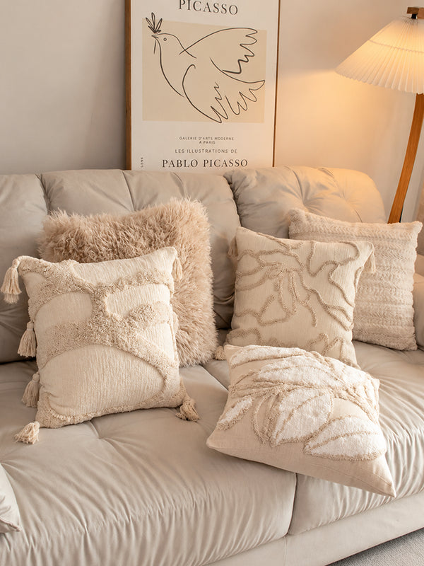 Minimalist Cotton Throw Pillow Covers – Soft Decorative Cushion Cases for Living Room & Bedroom