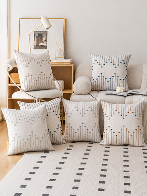 Minimalist Cotton Throw Pillow Covers – Soft Decorative Cushion Cases for Living Room & Bedroom
