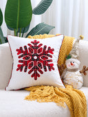 Christmas Snowflake Pillow Covers – Festive Decorative Throw Cushion Covers
