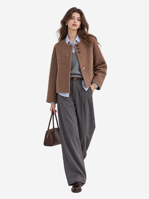 Women's 100% Wool Double Faced Coat