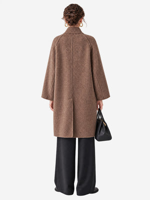 The Timeless Double-Faced Wool Stand Collar Coat