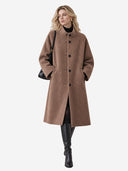The Timeless Double-Faced Wool Stand Collar Coat