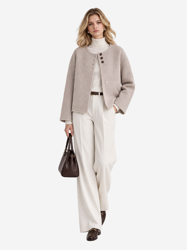 Women's 100% Wool Double Faced Coat