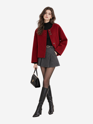 Women's 100% Wool Double Faced Coat