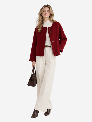 Women's 100% Wool Double Faced Coat