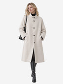 The Timeless Double-Faced Wool Stand Collar Coat