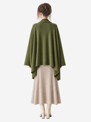 Women’s Cashmere Knit Shawl Cardigan Loose Fit Open Front Sweater