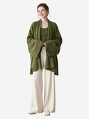 Women’s Cashmere Knit Shawl Cardigan Loose Fit Open Front Sweater