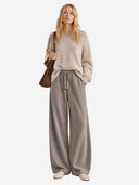 100% Wool Wide-Leg Pants – Soft, Draped & Effortlessly Elegant