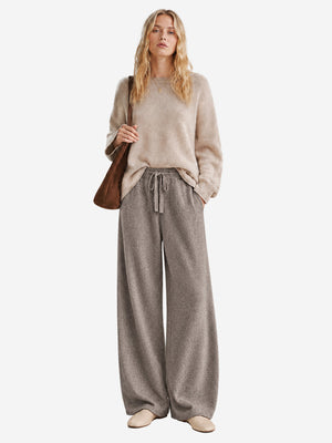 100% Wool Wide-Leg Pants – Soft, Draped & Effortlessly Elegant