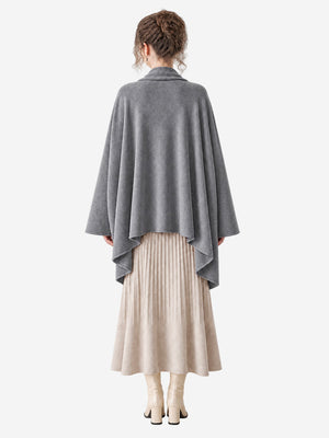 Women’s Cashmere Knit Shawl Cardigan Loose Fit Open Front Sweater