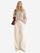 100% Wool Wide-Leg Pants – Soft, Draped & Effortlessly Elegant