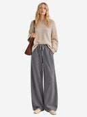 100% Wool Wide-Leg Pants – Soft, Draped & Effortlessly Elegant