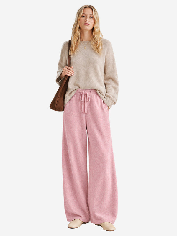 100% Wool Wide-Leg Pants – Soft, Draped & Effortlessly Elegant