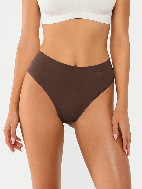4-Pack Women's Seamless High Waist Tummy Control Thongs