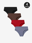 4-Pack Women's Seamless High Waist Tummy Control Thongs