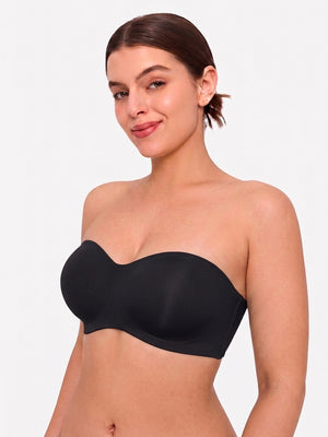 Women's Strapless Wireless Seamless Jelly Push Up Bra