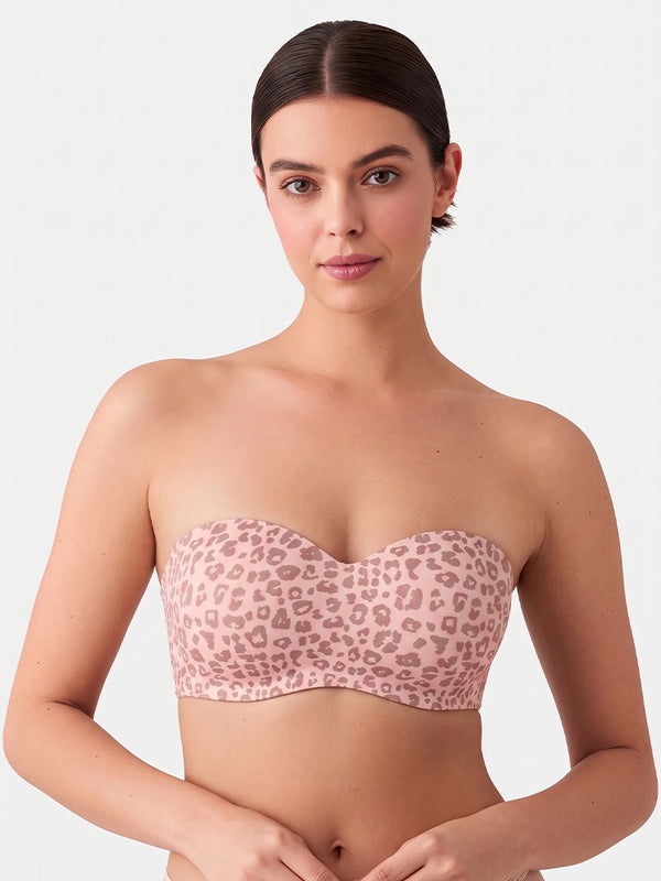 Women's Strapless Wireless Seamless Jelly Push Up Bra