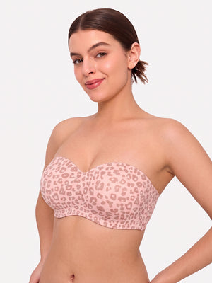 Women's Strapless Wireless Seamless Jelly Push Up Bra