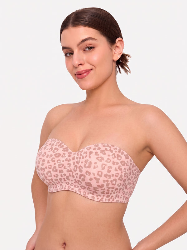 Women's Strapless Wireless Seamless Jelly Push Up Bra