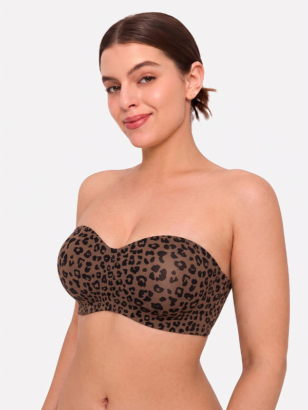 Women's Strapless Wireless Seamless Jelly Push Up Bra