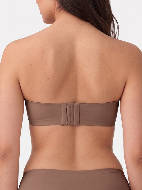 Women's Strapless Wireless Seamless Jelly Push Up Bra