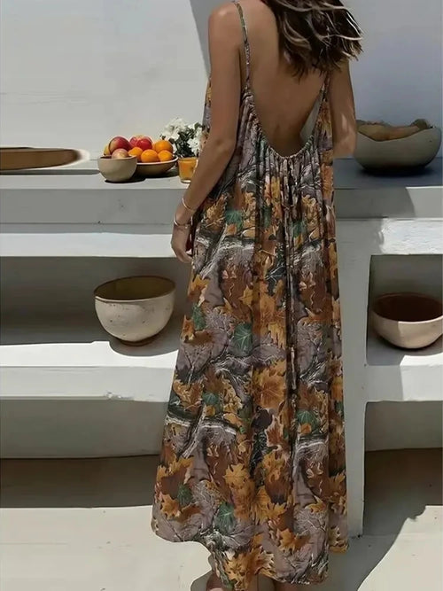 backless cami dress Saanerueen Backless Cami Dresses for Women Backless House Dress Long  Sundress with Back Tie (Black,Small) at Amazon Women's Clothing store