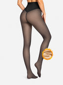 Bare-Leg Look Fleece Lined Thermal Tights