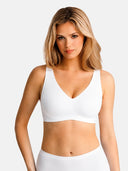 Wireless Comfortable  Push-Up Deep V Seamless Jelly Bra