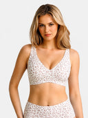 Wireless Comfortable  Push-Up Deep V Seamless Jelly Bra