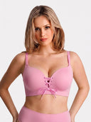 Wireless Drawstring Push Up Bra