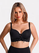 Wireless Drawstring Push Up Bra