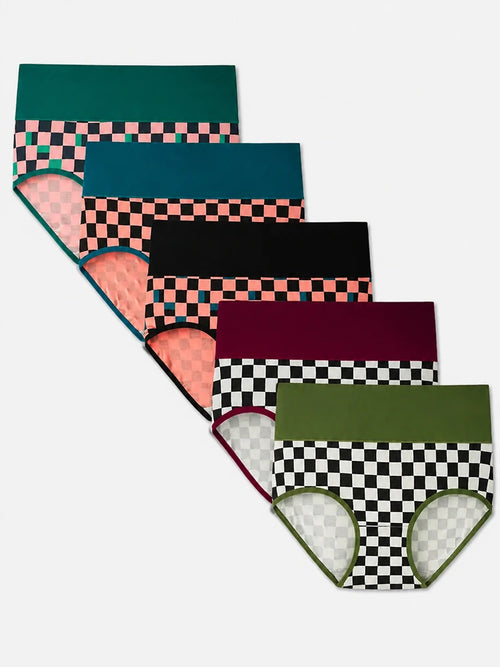 Your Everyday Comfort Starts Here – Soft Cotton High Waist 5-Pack Panties
