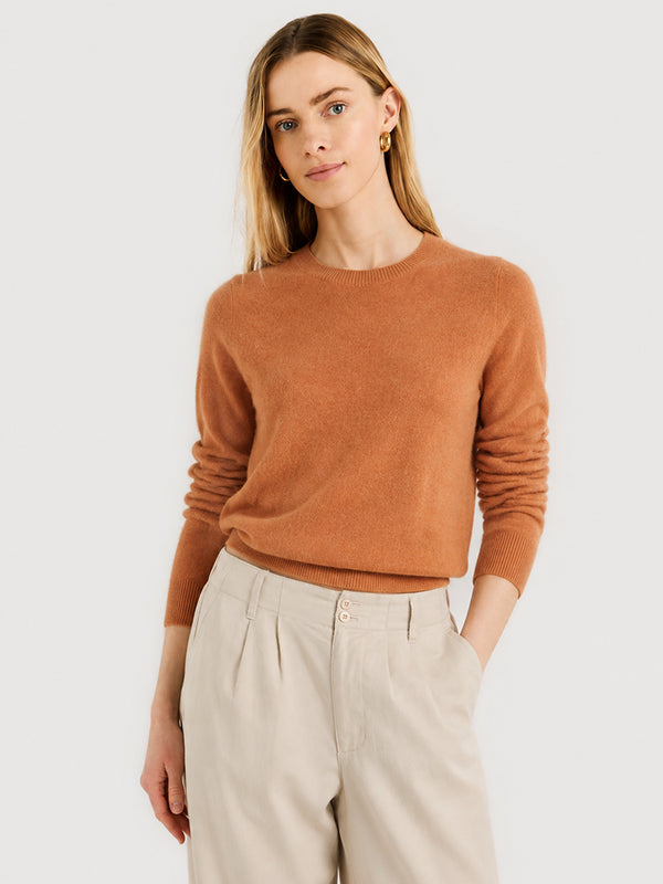 Women's Soft Cashmere Blend Crew Neck Sweater