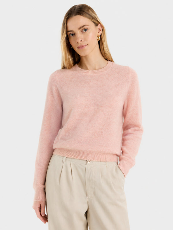 Women's Soft Cashmere Blend Crew Neck Sweater