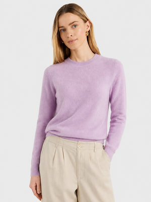 Women's Soft Cashmere Blend Crew Neck Sweater
