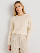 Women's Soft Cashmere Blend Crew Neck Sweater