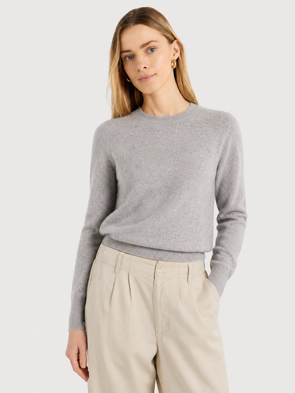 Women's Soft Cashmere Blend Crew Neck Sweater