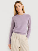Women's Soft Cashmere Blend Crew Neck Sweater