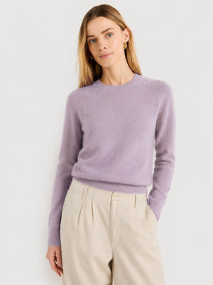 Women's Soft Cashmere Blend Crew Neck Sweater