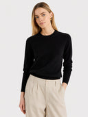 Women's Soft Cashmere Blend Crew Neck Sweater
