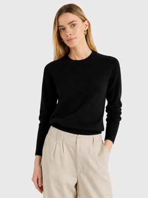 Women's Soft Cashmere Blend Crew Neck Sweater