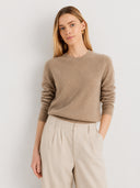 Women's Soft Cashmere Blend Crew Neck Sweater